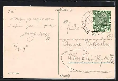 AK Gutenstein, Totalansicht der Ortschaft