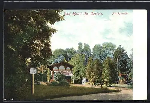 AK Bad Hall i. Ob.-Oesterr., Parkpartie