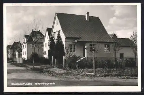 AK Denzlingen /Baden, Wohnhäuser in der Hindenburgstrasse