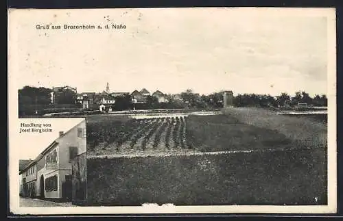 AK Bretzenheim a. d. Nahe, Handlung von Josef Bergheim und Ortsansicht