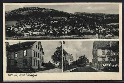 AK Calbach /Büdingen, Gasthaus Wilh. Bähr, Gesamtansicht