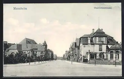 AK Mannheim, Villen in der Charlottenstrasse