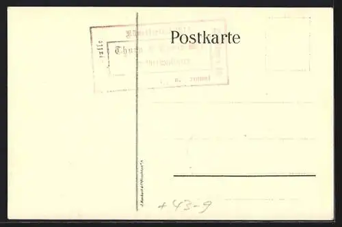 Künstler-AK Frankfurt /Main, Künstlerfest 1914, Wäldchestag von Anno Dazumal, Biedermeier-Kostüme