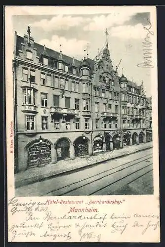 AK Mannheim, Hotel und Restaurant Bernhardushof