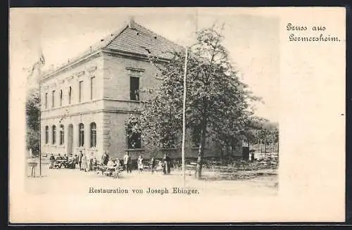 AK Germersheim, Restaurant von Joseph Ebinger