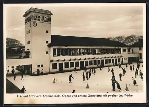 AK Köln, Eis- und Schwimm-Stadion, Gaststätten und zweite Lauffläche