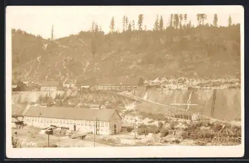 AK Val d`Or, Blick auf das Goldbergwerk