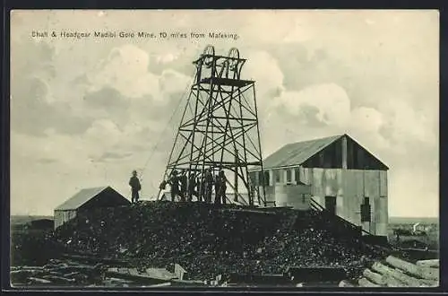 AK Mahikeng, Madibi Gold Mine, Shaft and Headgear