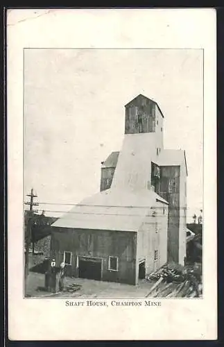 AK Painesdale, MI, Champion Mine, Shaft Haus, Bergbau