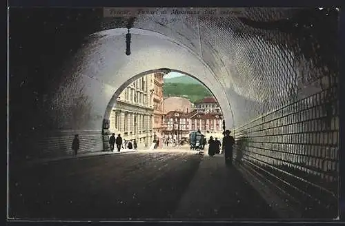 AK Trieste, Tunnel di Montuzza dall` interno