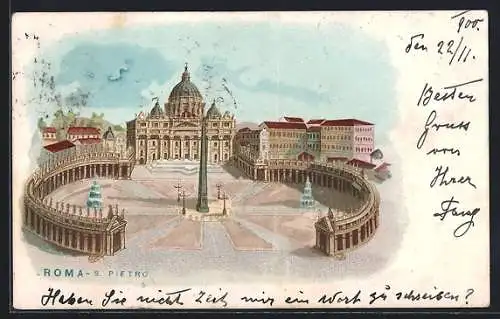 Lithographie Roma, S. Pietro