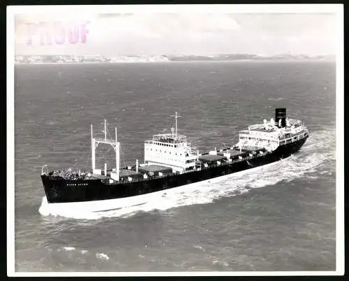 Fotografie Frachtschiff River Afton vor der englischen Küste, Grossformat 25 x 20cm