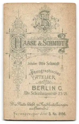 Fotografie Haase & Schmidt, Berlin, Alte Schönhauserstr. 23 /24, Porträt dreier Personen