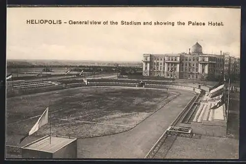 AK Heliopolis, General view of the Stadium and showing the Palace Hotel