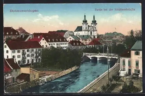 AK Donaueschingen, Partie bei der Schützenbrücke