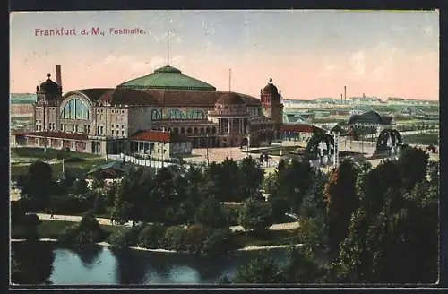 AK Frankfurt-Westend, Blick auf die Festhalle