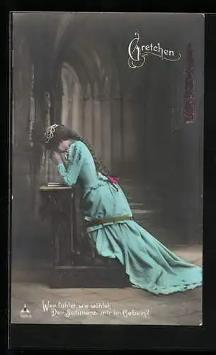 AK Faust, Gretchen, Wer fühlet, wie wühlet, der Schmerz mir im Gebein?