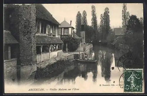 AK Argentan, Vieilles Maisons sur l`Orne