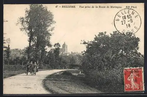 AK Belleme, Vue prise de la Route de Mortagne