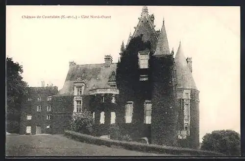 AK Courtalain /E. et L., Le Chateau, Cote Nord-Ouest