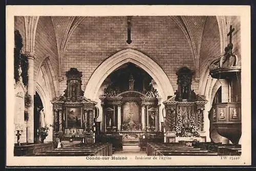 AK Condé-sur-Huisne, Interieur de l`Eglise