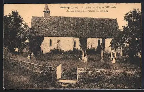 AK Médavy, L`Église du Repos XIIIe siècle, Ancien Prieuré des Prémontrés de Silly