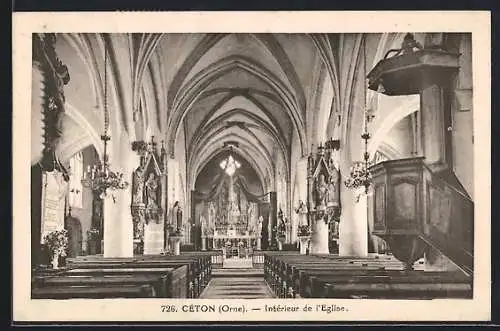 AK Céton, Intérieur de l`église