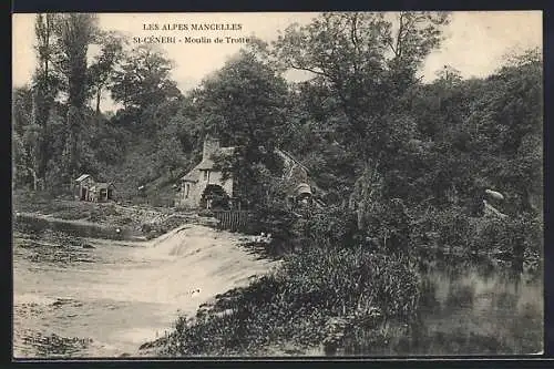 AK St-Céneri, Moulin de Trotte dans les Alpes Mancelles