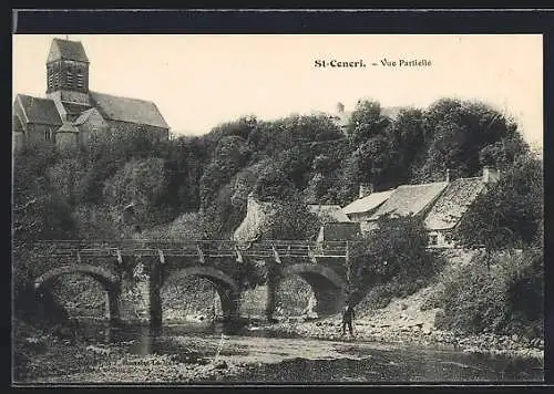 AK St-Ceneri, Vue partielle du pont et de l`église