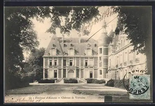 AK Vervaine, Château élégant entouré d`arbres majestueux