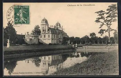 AK Alencon, Château de la Chevalerie et son reflet dans l`eau