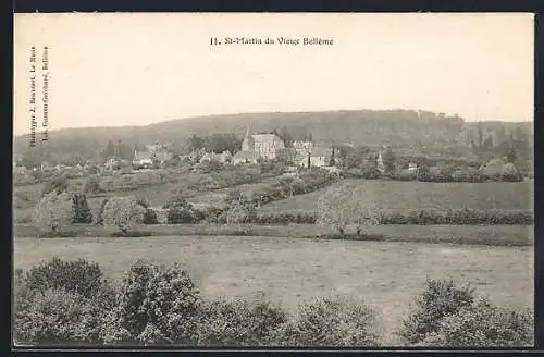 AK Saint-Martin-du-Vieux-Bellême, Vue du village et des champs environnants