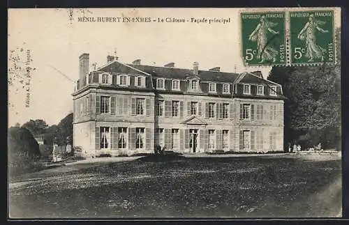 AK Ménil Hubert en-Exmes, Le Chateau, Facade principale