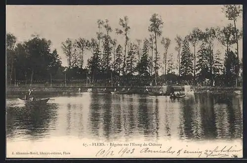 AK Flers, Régates sur l`Etang du Chateau