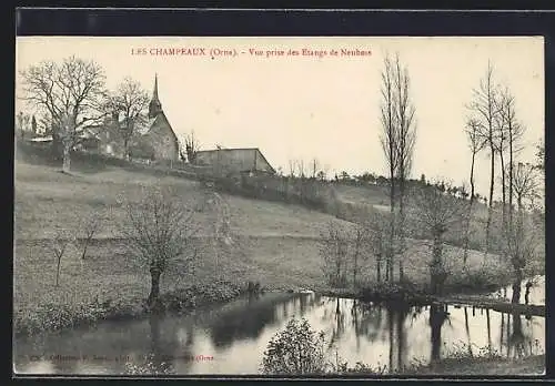 AK Les CHampeaux, Vue prise des Etanges de Neubois