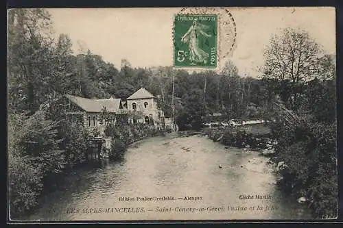 AK Saint-Cénery-le-Gerei, L`Usine et la jetée