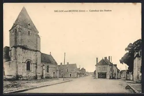 AK Bellou-sur-Huisne, Carrefour des Routes