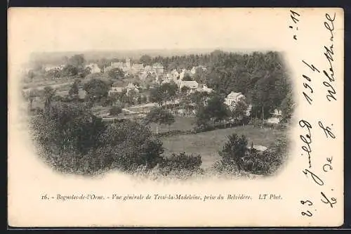 AK Bagnoles-de-l`Orne, Vue générale de Tessé-la-Madeleine prise du Belvédère