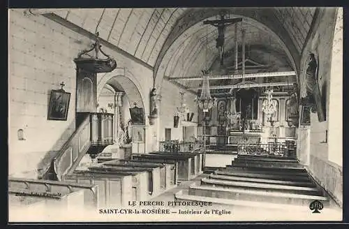 AK Saint-Cyr-la-Rosière, Intérieur de l`église