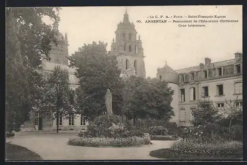 AK Argentan, Pensionnat de l`Éducation Chrétienne, Cour intérieure