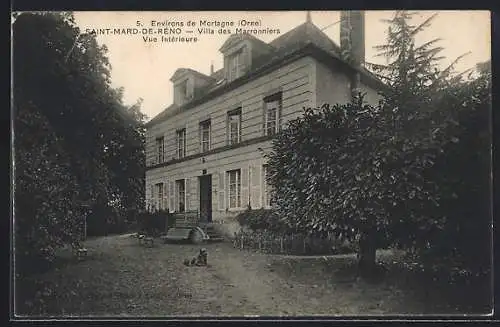 AK Saint-Mard-de-Réno, Villa des Marronniers vue intérieure