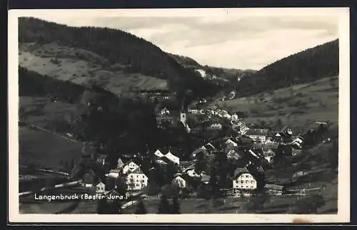 AK Langenbruck /Basler Jura, Ortsansicht mit Umgebung