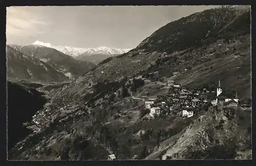 AK Betten ob Mörel, Rhonetal mit Weisshorn