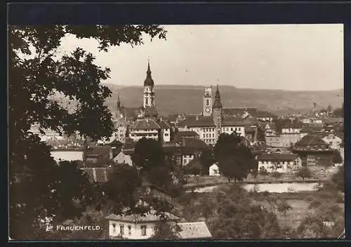 AK Frauenfeld, Teilansicht mit Kirche