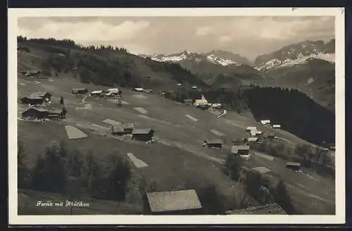 AK Furna, Ortsansicht mit Rhätikon