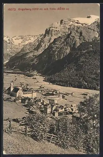 AK Engelberg, Ortsansicht mit Titlis