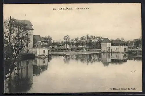 AK La Flèche, Vue sur le Loir