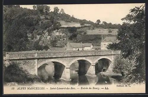 AK Saint-Léonard-des-Bois, Entrée du Bourg