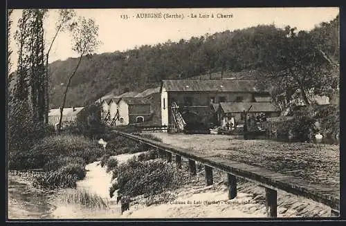 AK Aubigné, Les Bords du Loir a Cherré