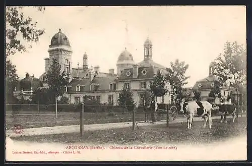 AK Arconnay /Sarthe, Château de la Chevallerie, Vue de côté